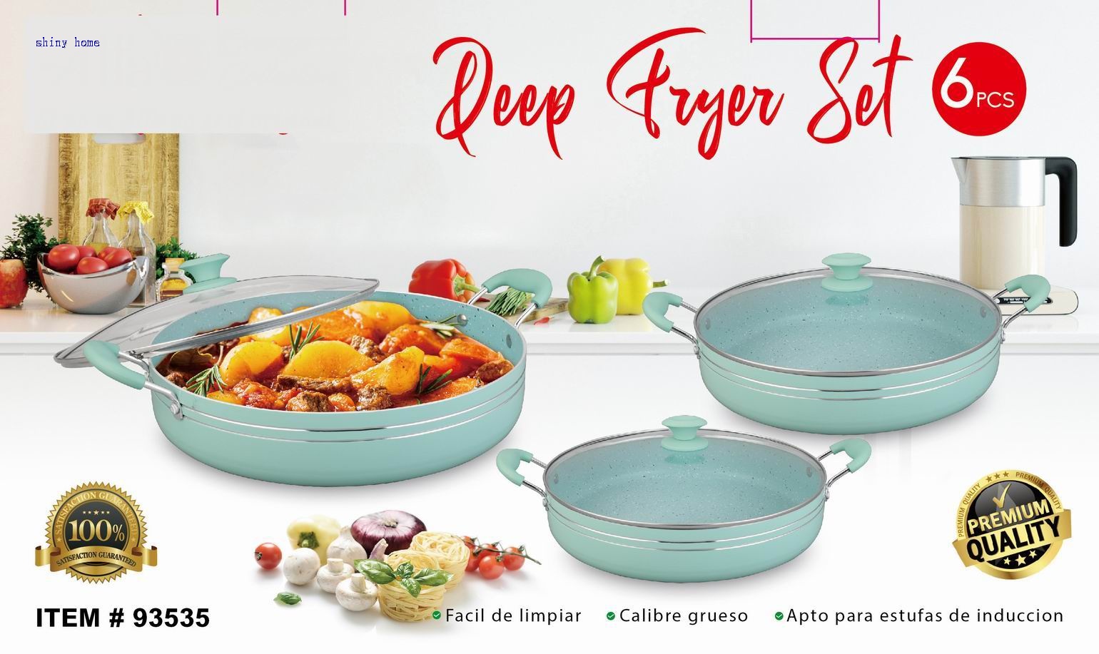 6pcs deep fryer set