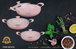 6pcs aluminum wok set